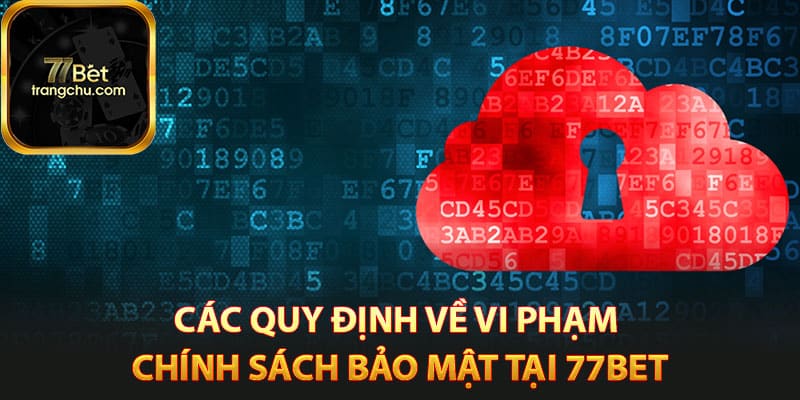 Chính Sách Bảo Mật An Toàn Của Trang Web Nhà Cái 77Bet 3 Các quy định về vi phạm chính sách bảo mật tại 77bet